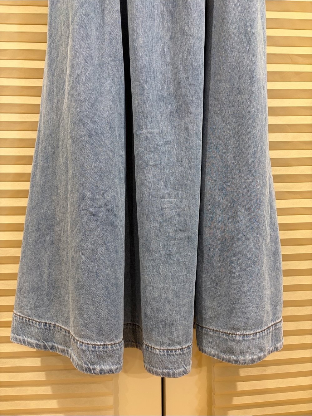 NWOT Zimmermann Light Blue Denim Midi Dress with Tie Straps, Size AU 2 = M - Picture 7 of 11